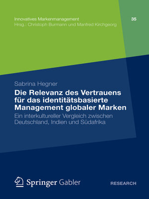 cover image of Die Relevanz des Vertrauens für das identitätsbasierte Management globaler Marken